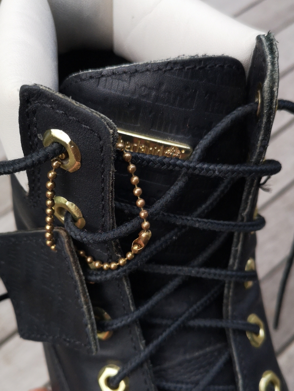 Timberland black leather laced ankle boots - Picture 7 of 12